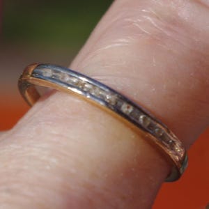 Natural Diamonds in Yellow Gold Ring