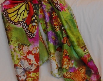 Green Butterfly Scarf
