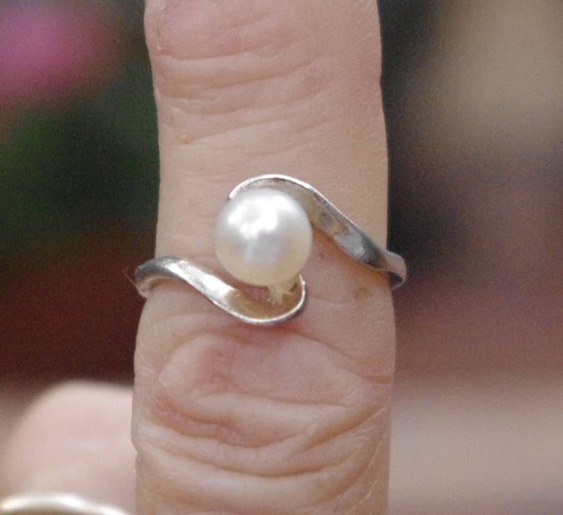 Pearl Sterling Silver Ring