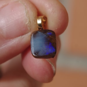 Beautiful Australian Boulder opal pendant