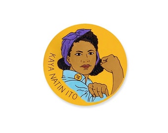 Kaya Natin Ito (We Can Do It) Pin, Magnet, Keychain, or Ornament, Handpainted © 2021
