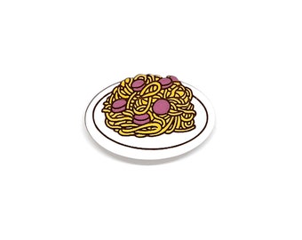 Filipino Spaghetti Pin, Magnet, Keychain, or Jibbitz