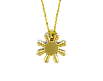 Philippine Sun Necklace in Gold Mirror © 2023