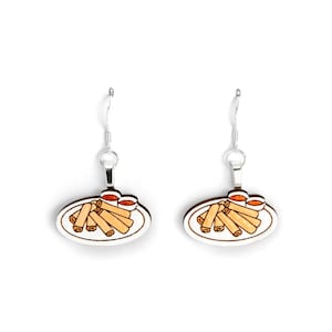 Lumpia Ohrringe, Handbemalt © 2019