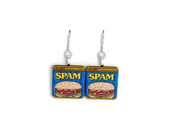 Spam Earrings | Filipino Earrings, Spam-Si-Log, Spam Classic Canned Meat, Luncheon Meat, Filipino Food, Filipino Culture, Philippines Gifts