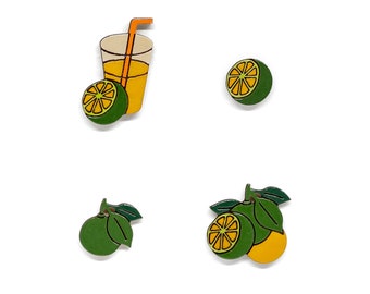 Calamansi Pin, Magnet, Keychain, or Jibbitz | Filipino Fruit, Philippines Drink, Filipino Plants, Philippines Art, Calamansi Juice