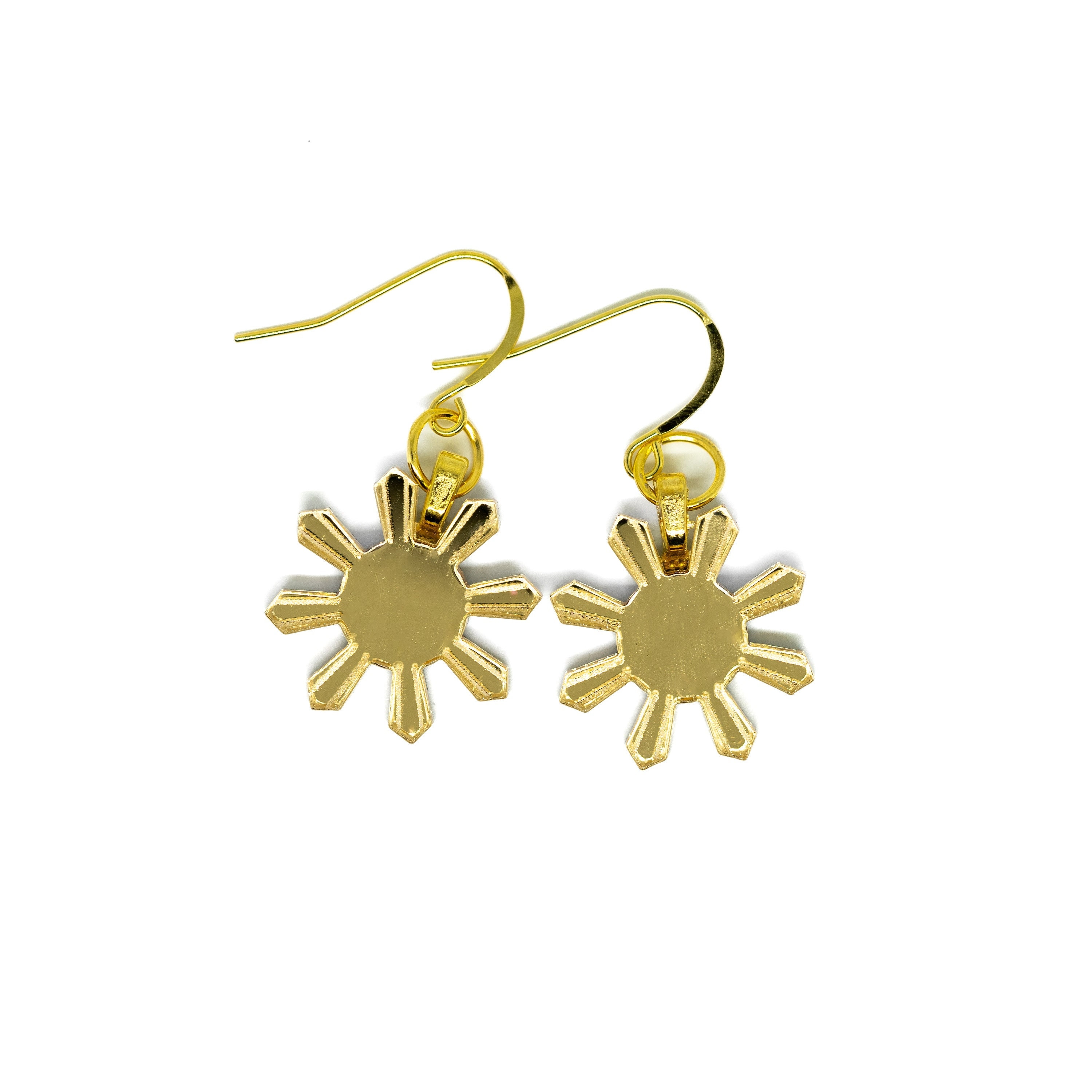 Philippine Sun Earrings in Gold Mirror © 2023