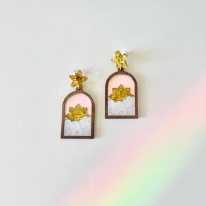 Iridescent Window Sunrise Earrings image 3