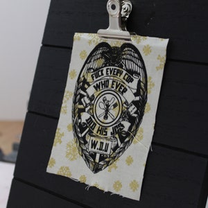 Wingnut Dishwashers Union Inspired Screened Punk Patch image 6