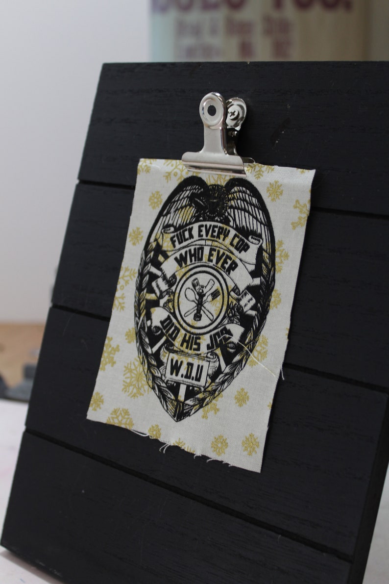 Wingnut Dishwashers Union Inspired Screened Punk Patch image 6