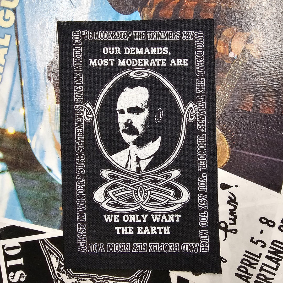 We Only Want the Earth - James Connolly Screened Patch | Punk | Crust ...
