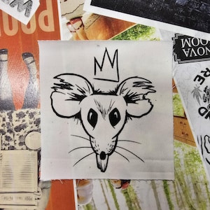 Aplique serigrafado Rat King: Punk Goth Battlejacket (3x5")