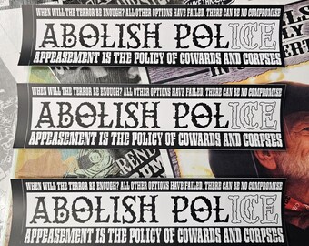 ABOLISH Bumper Sticker