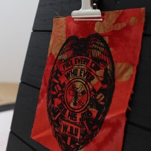 Wingnut Dishwashers Union Inspired Screened Punk Patch image 7