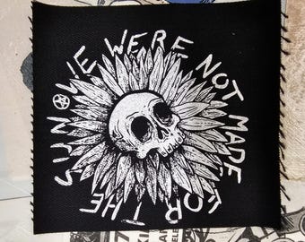 Punk Patch: "We were not made for the sun" -  Memento Mori | Goth | Metal