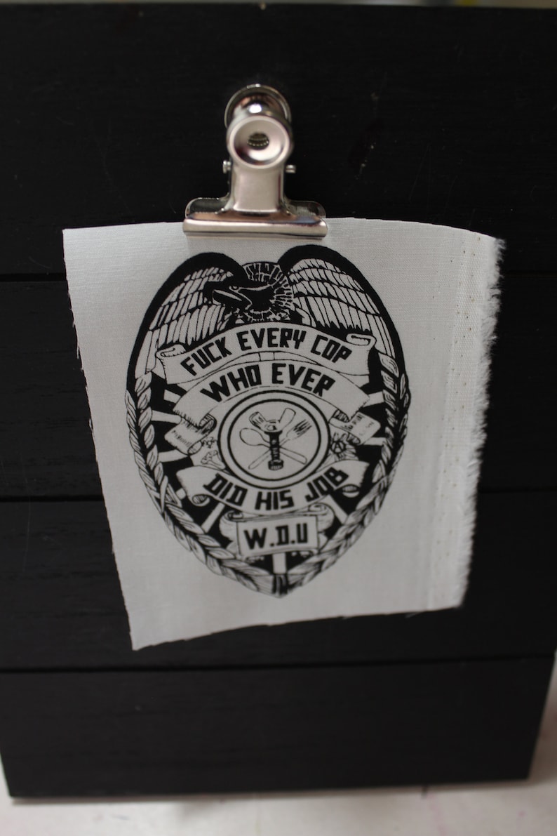 Wingnut Dishwashers Union Inspired Screened Punk Patch image 3