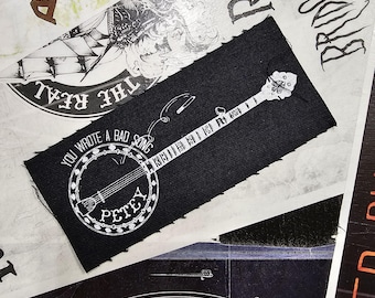 Parche Fantastic Mr. Fox - "You Wrote a Bad Song, Petey" (serigrafía punk/indie/cine/folk)