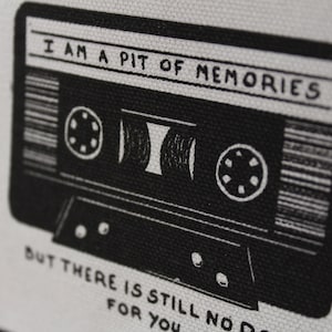 I Am A Pit of Memories - cassette tape punk patch | Metal | Crust | Goth | Analog | retro | battlejacket | folk | patches | Music |recording