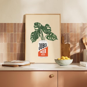 Peach Jubel Beer Print: Trendy Wall Art bild 4