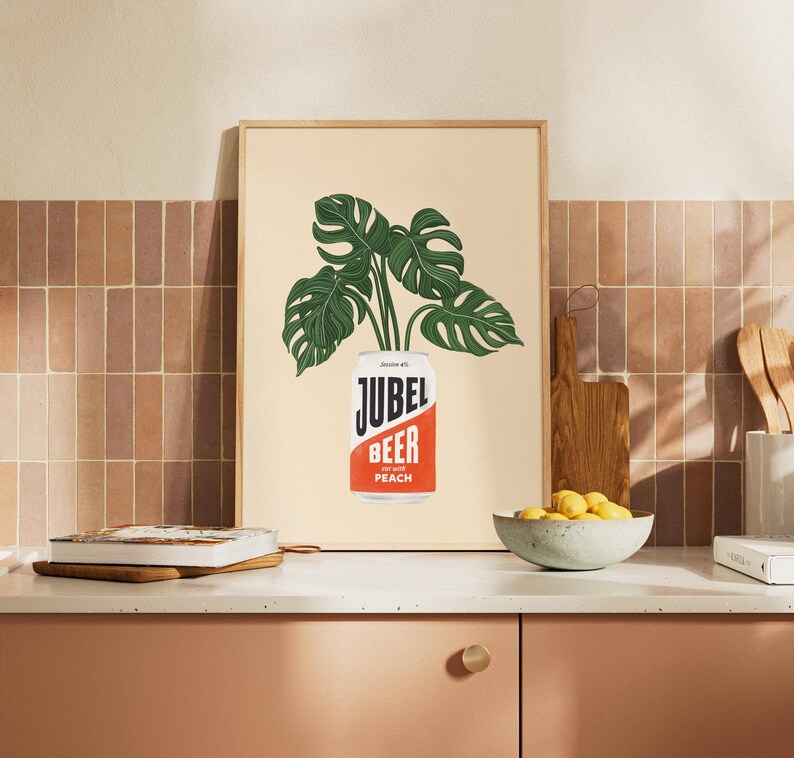 Peach Jubel Beer Print: Trendy Wall Art bild 4