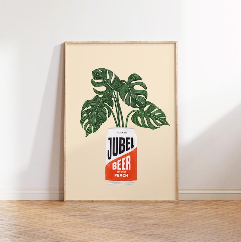 Peach Jubel Beer Print: Trendy Wall Art bild 6