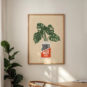 Peach Jubel Beer Print: Trendy Wall Art bild 2