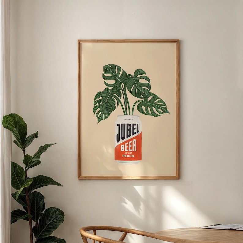 Peach Jubel Beer Print: Trendy Wall Art bild 2