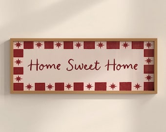 Home Sweet Home Panoramic Hallway Art Print (20x50cm)