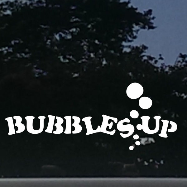 Bubbles Up! Jimmy Buffett die cut vinyl window decal  [a-243]