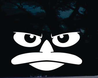 Perry the platypus!- Funny die cut vinyl window decal  [a-1438]
