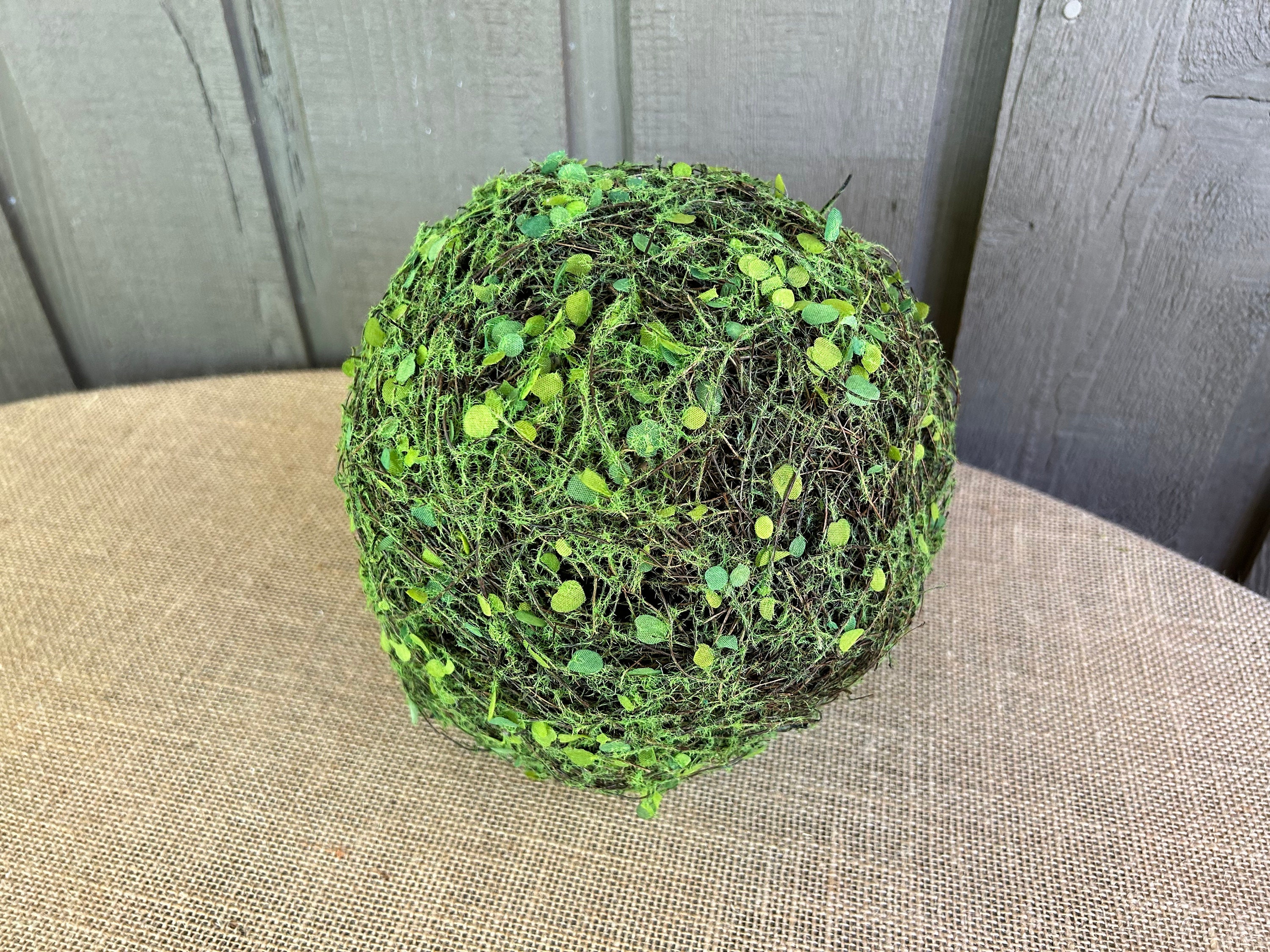 1Pc 5/8/10cm Decorative Faux Dried Moss Balls Green Plant Mossy Globes For  Home Garden