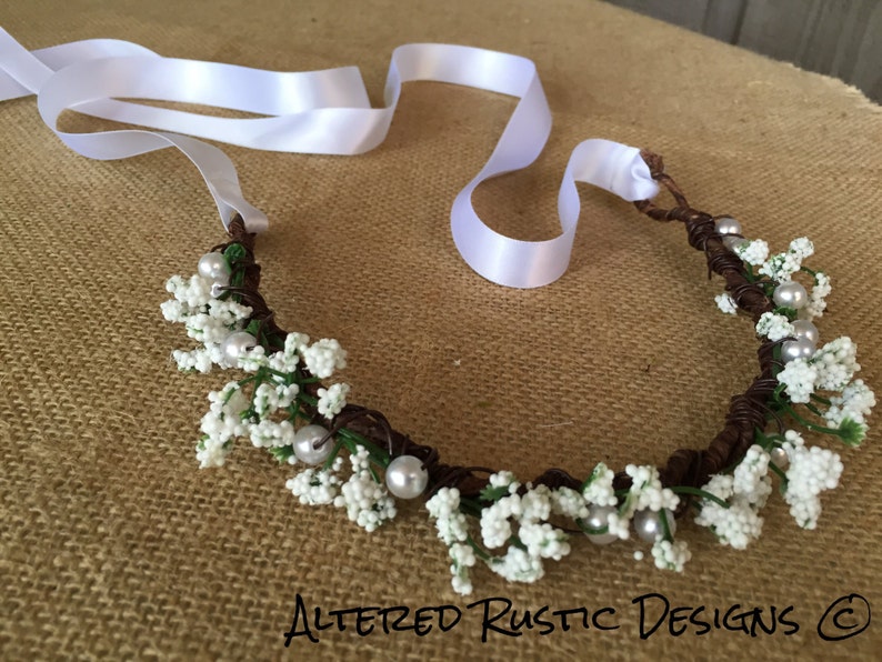Bridal crown bridal headpiece floral brides crown crown for wedding wedding crown flower girl crown headpiece flower crownbride hair