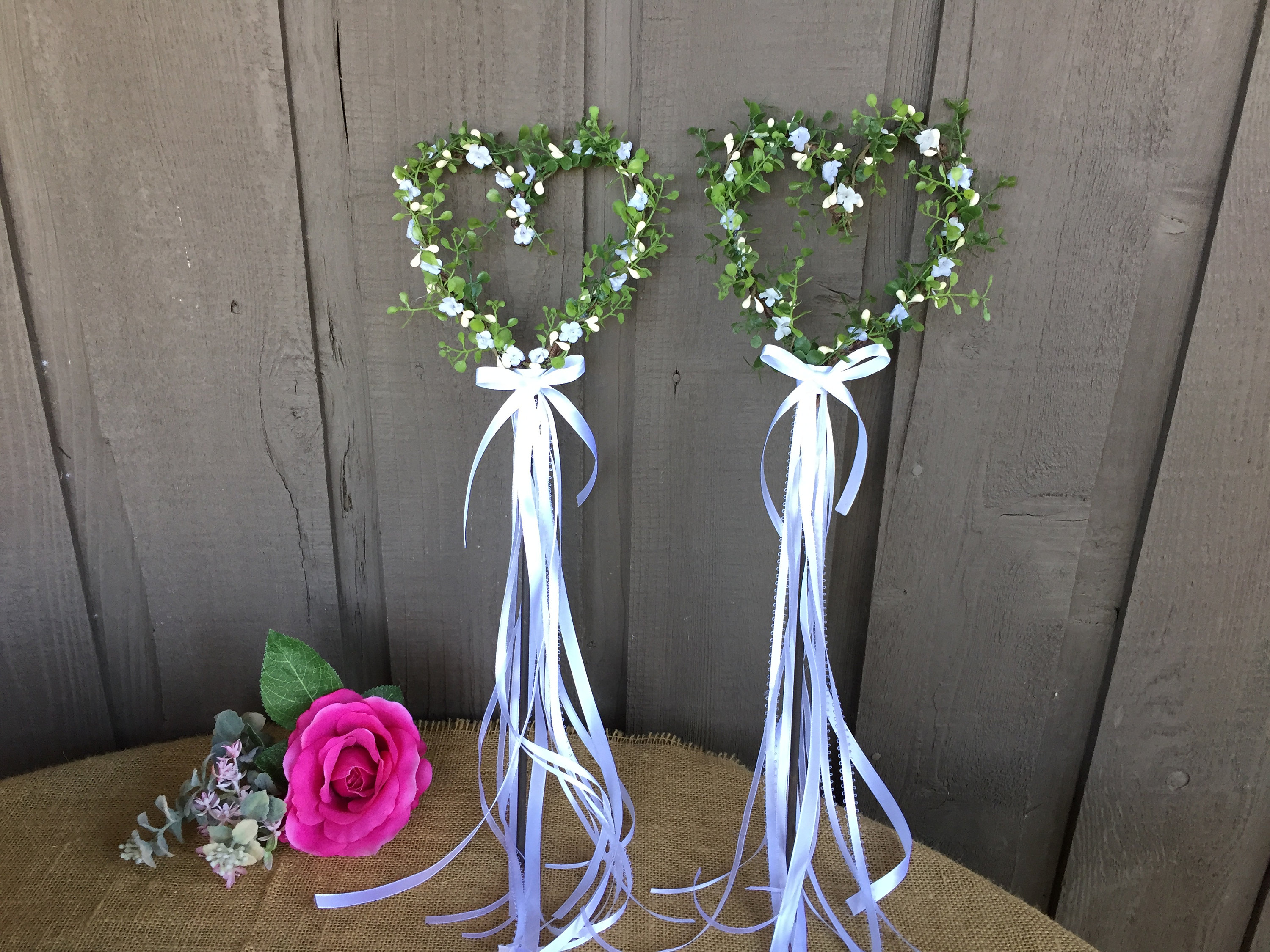 Winter Wedding Flower Girl Wand Pine Cone Wand Fairy Princess Dried Flowers Boho  Ribbon Accessories - Yahoo Shopping
