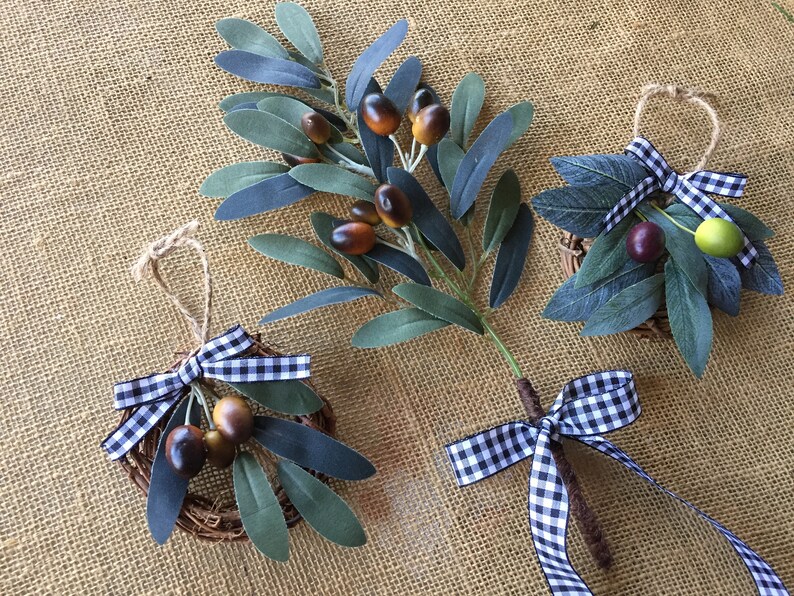 Olive Branch/ Farmhouse Olive Branch/ Farmhouse Decor/ Kitchen Etsy