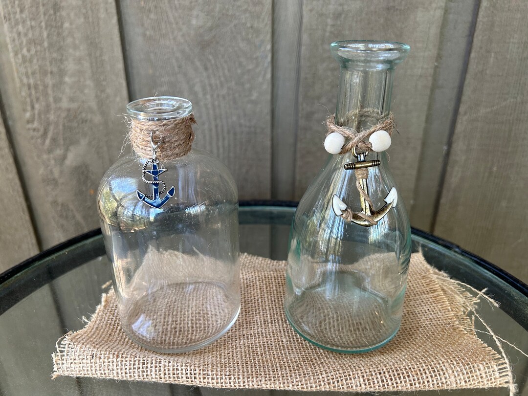 Vintage Bottles/ Nautical Bottles/ Vintage Nautical Bottles/ Decorated ...