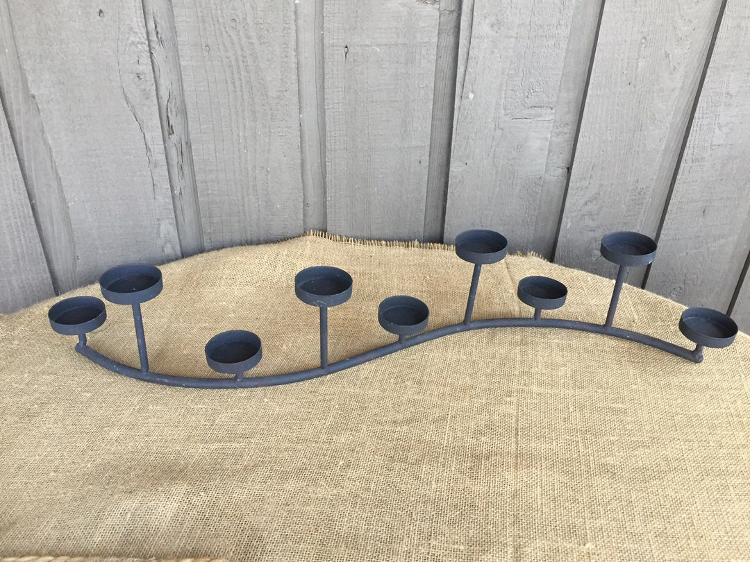Metal Candle Holder/ Vintage Black Metal Tea Light Holder/ Tea Etsy