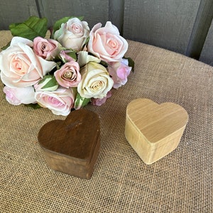 Heart box DIY heart box ring bearer box wedding ring box engagement ring box plain DIY heart box small heart shaped romantic ring box