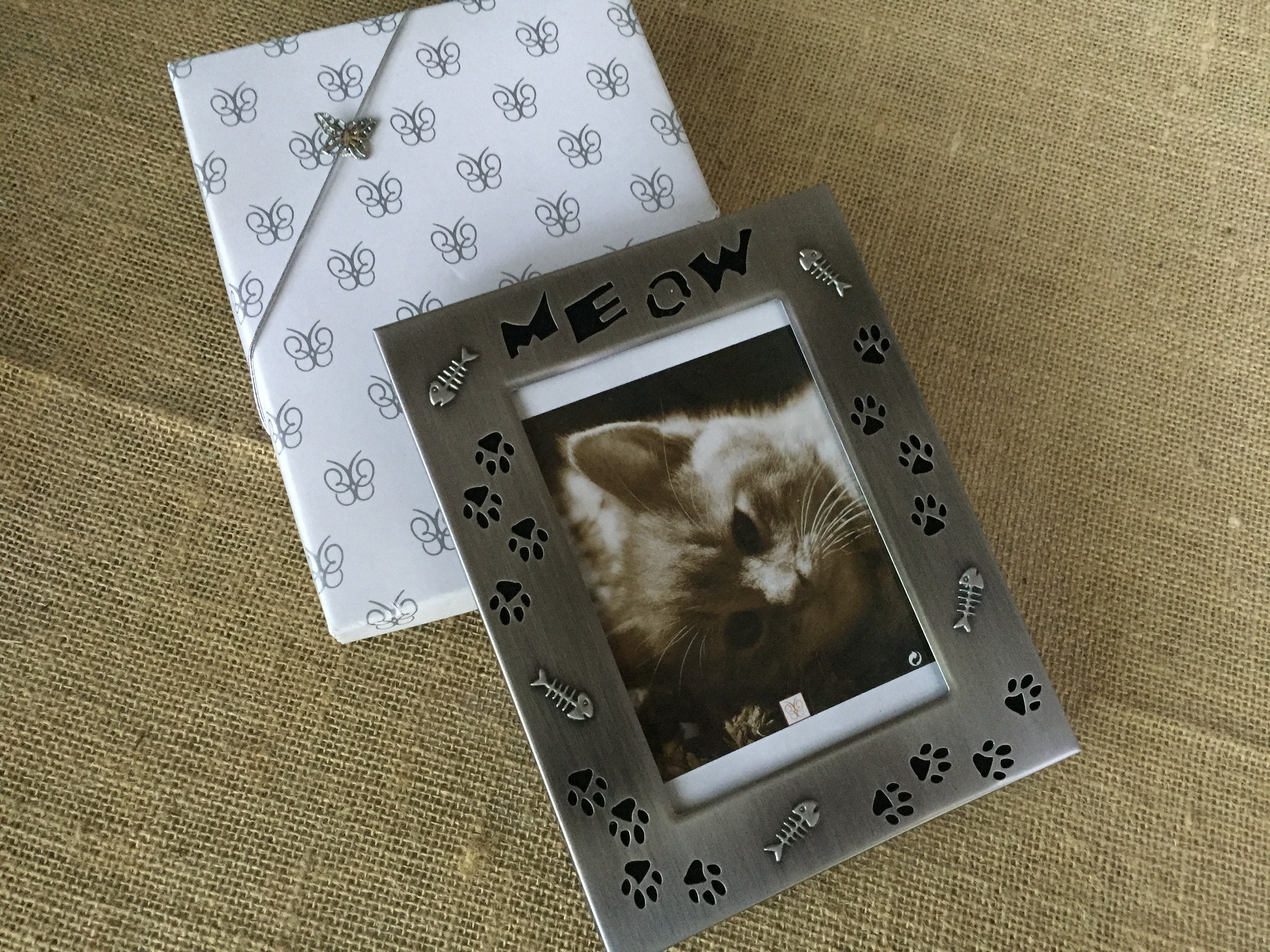 Vintage Cat frame/ frame for cat pictures/ cat picture frames/ Etsy