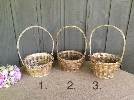 rustic flower girl baskets diy