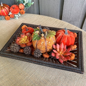 Pumpkin bowl filler fall hostess thank you gift thanksgiving decor coffee table bowl filler kitchen island bathroom decor tiered tray decor