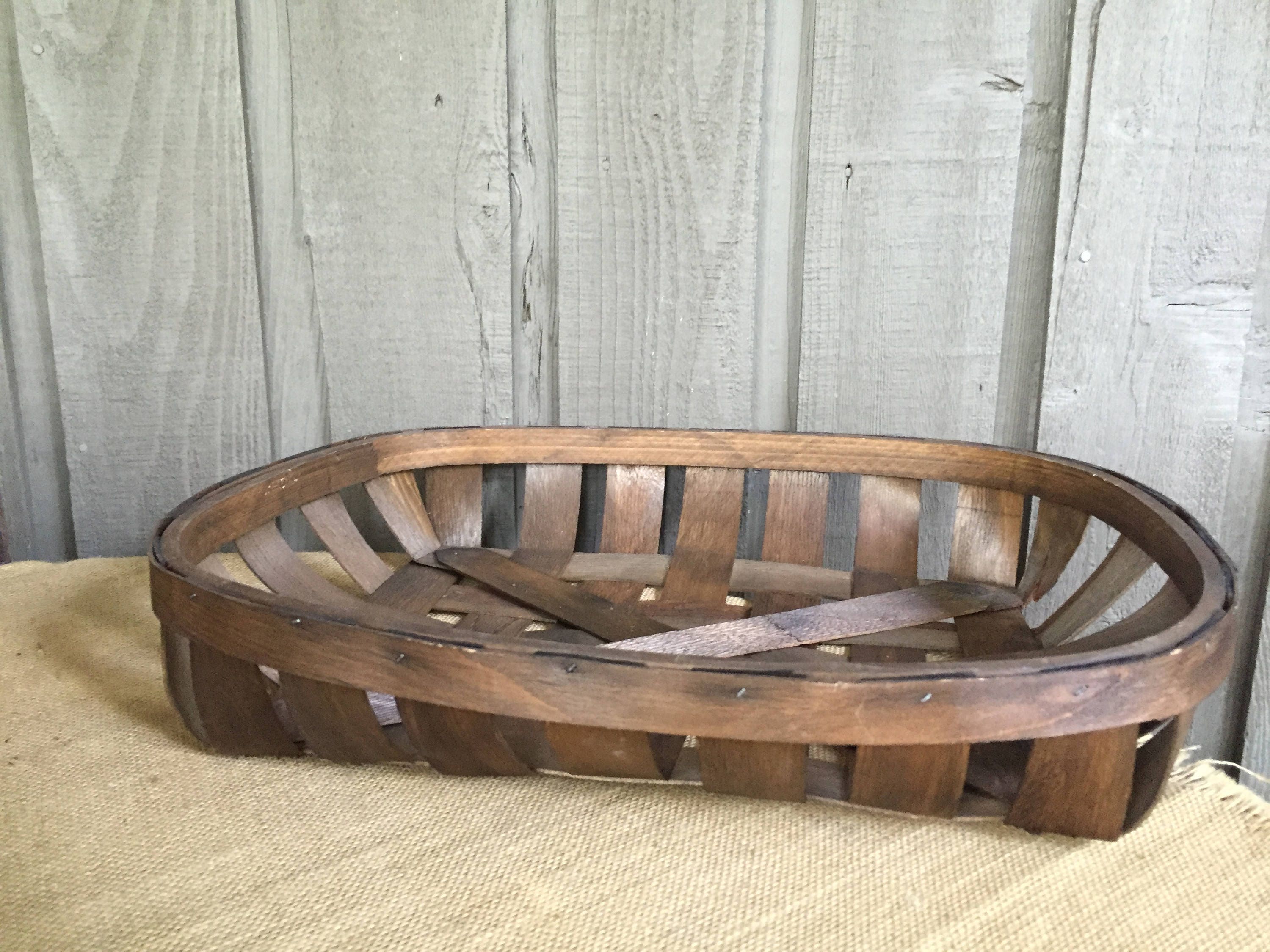 Tobacco basket/ vintage basket/ best seller/ fixer upper Etsy