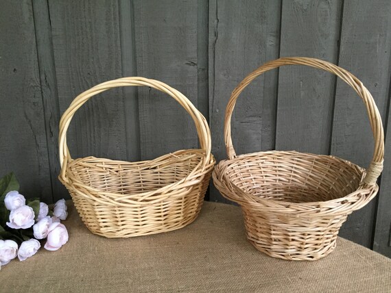 Wedding Baskets Wedding Program Basket Willow Baskets Diy Etsy