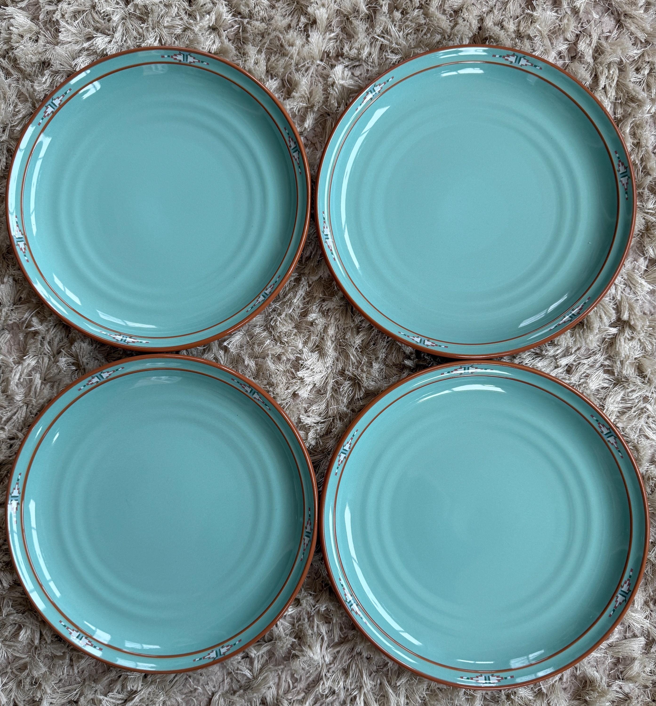 Noritake Boulder Ridge Dinner Plates Stoneware Plates 10 1/4 Inch