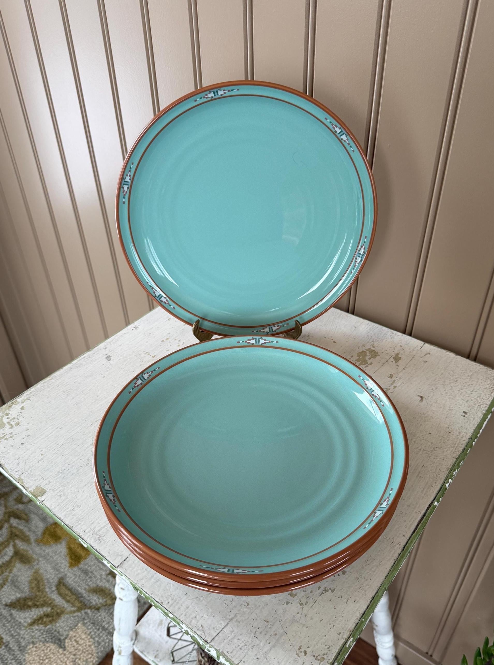 Noritake Boulder Ridge Dinner Plates Stoneware Plates 10 1/4 Inch