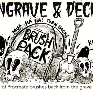 Procreate Vintage Engrave & Decay Brushes