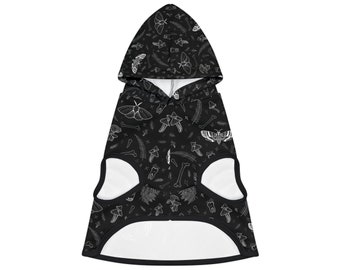 Dark Forest Witch Pattern Print Dog Hoodie