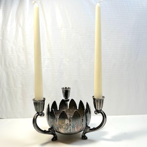 Rogers Silver Candlesticks - Etsy