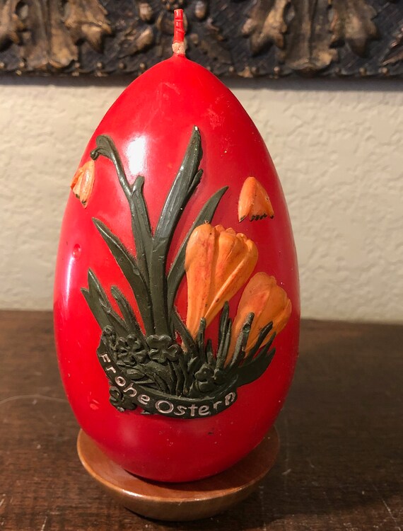 Vintage German Candle Vintage German Easter Candle Frohe Etsy