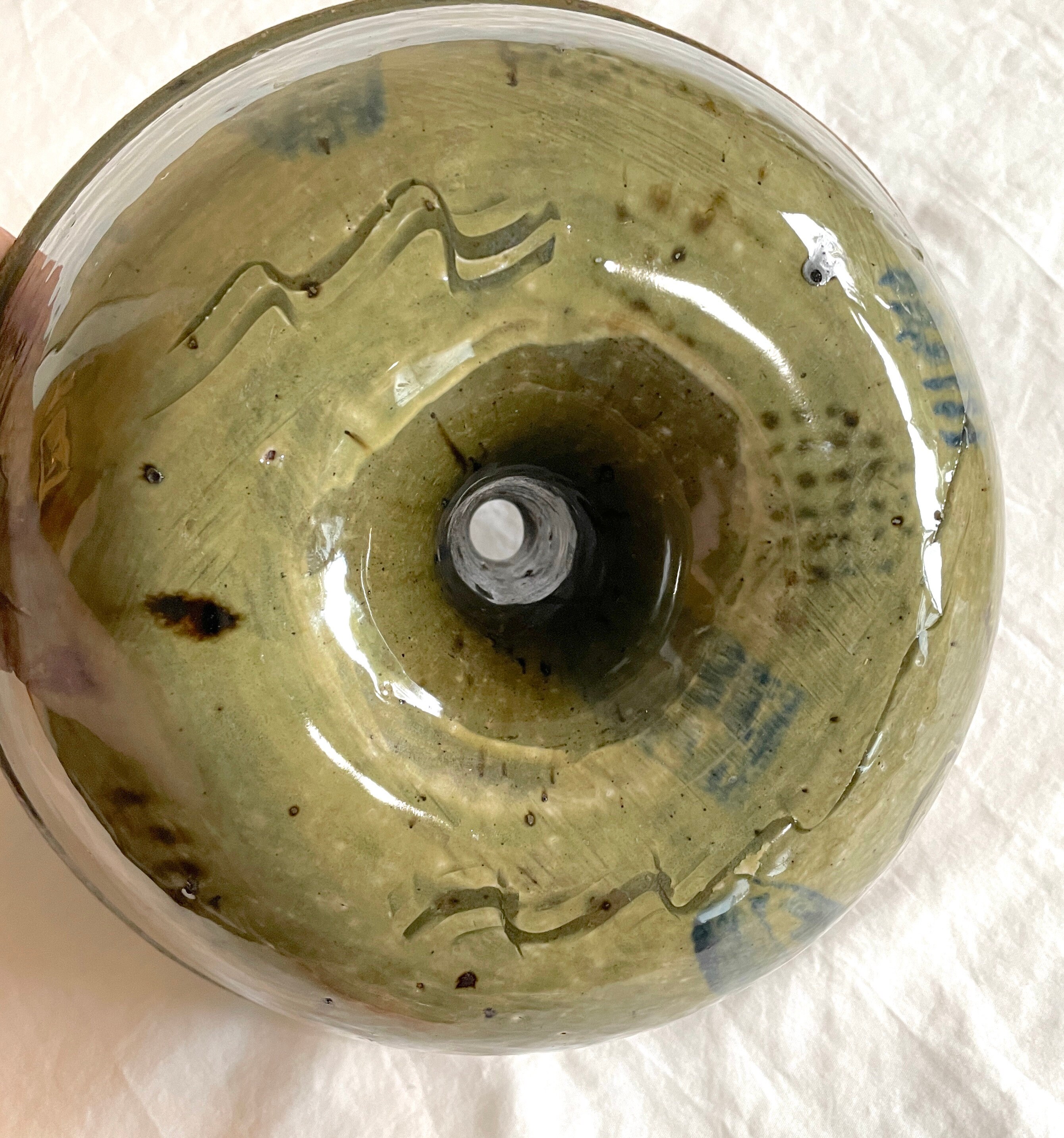 Vintage Handgemachte Keramik Bündchen Kuchenform Kuchentorte | Etsy