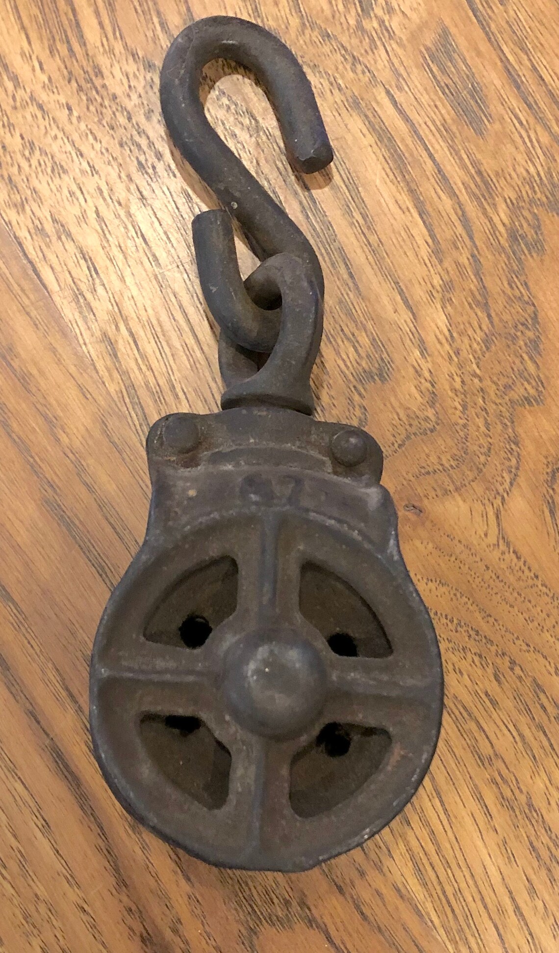 Vintage / Antique Double Pulley of Metal Metal Industrial Etsy